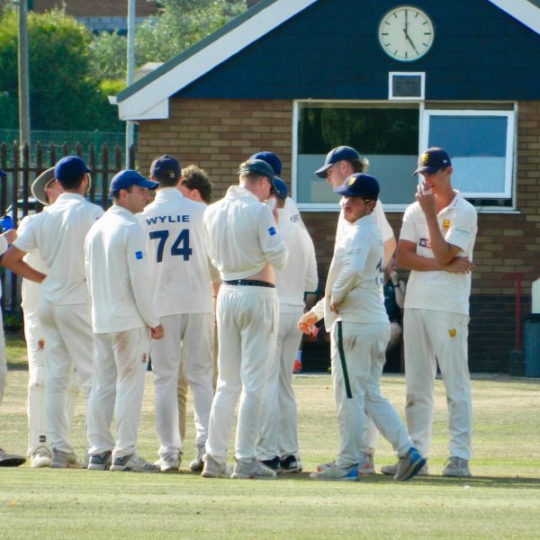 Bridgnorth - celebrating a wicket against Wiltshire