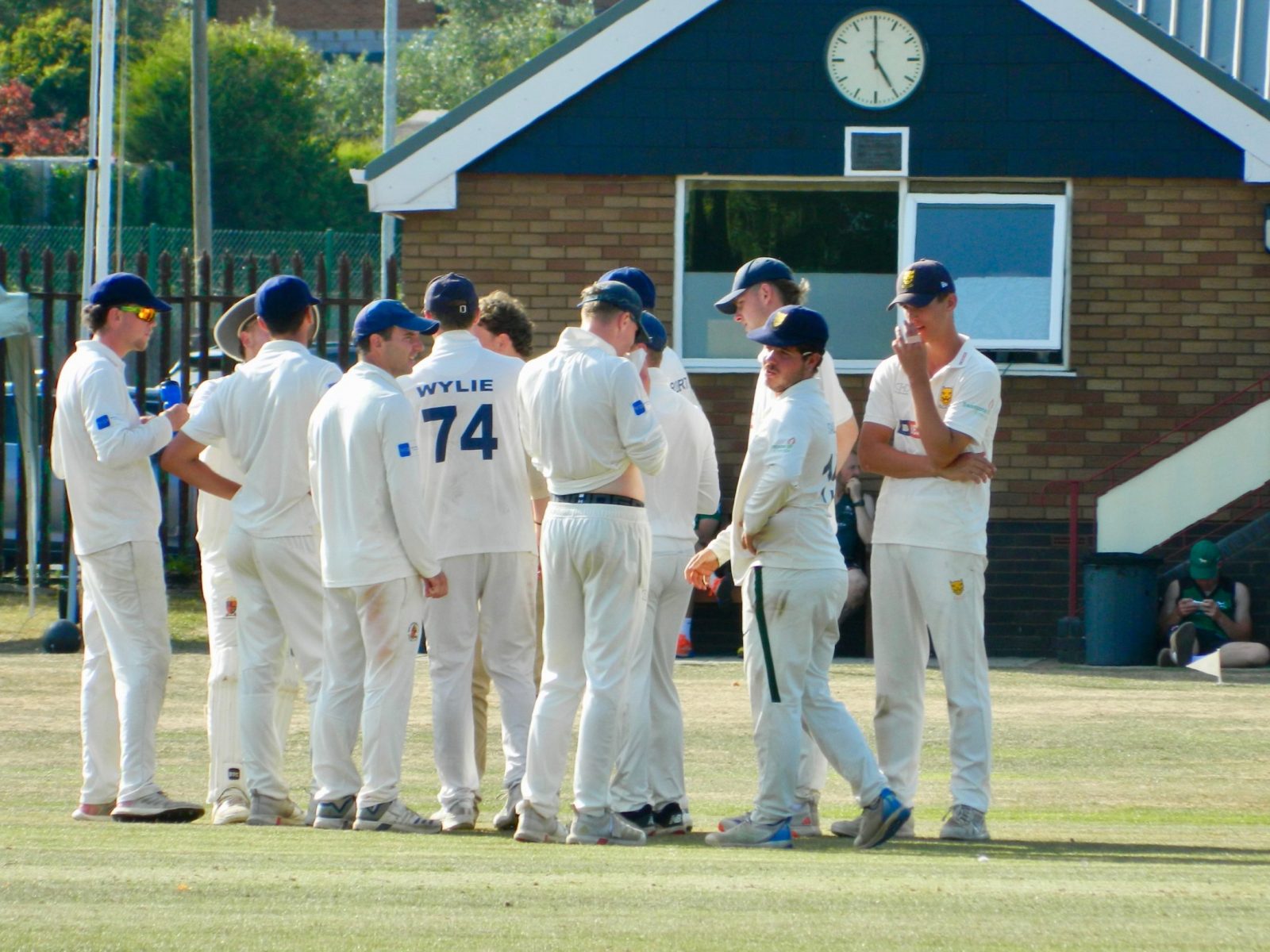 Bridgnorth - celebrating a wicket against Wiltshire