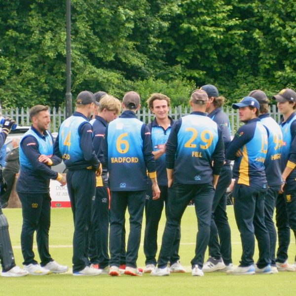 Charlie Home and his team mates against Northumberland