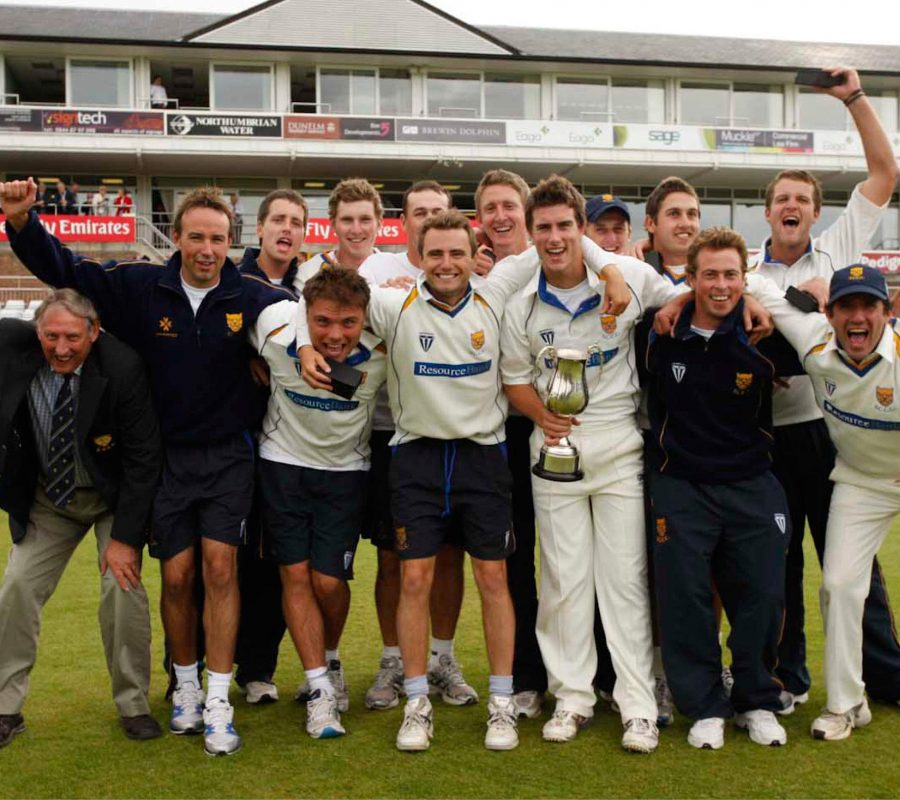 The victorious Shropshire squad and scorer Colin Barthorpe