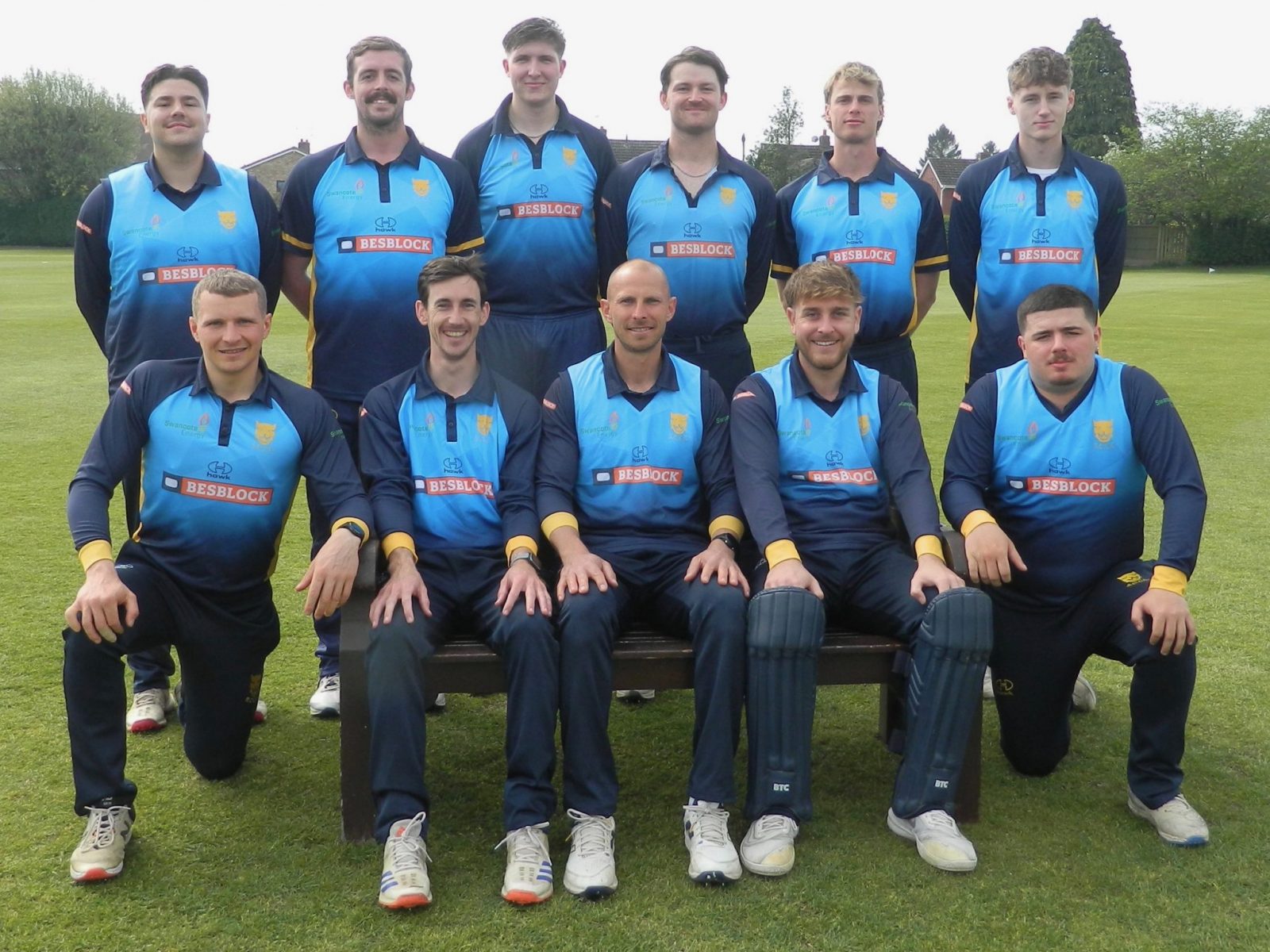 Shropshire CCC team before playing Cumbria at Bridgnorth