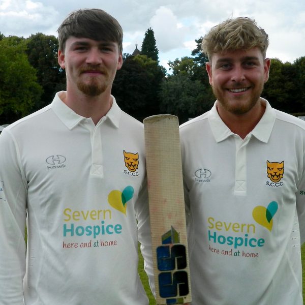 Shropshire cricketers Lewis Evans, left, and Ben Lees