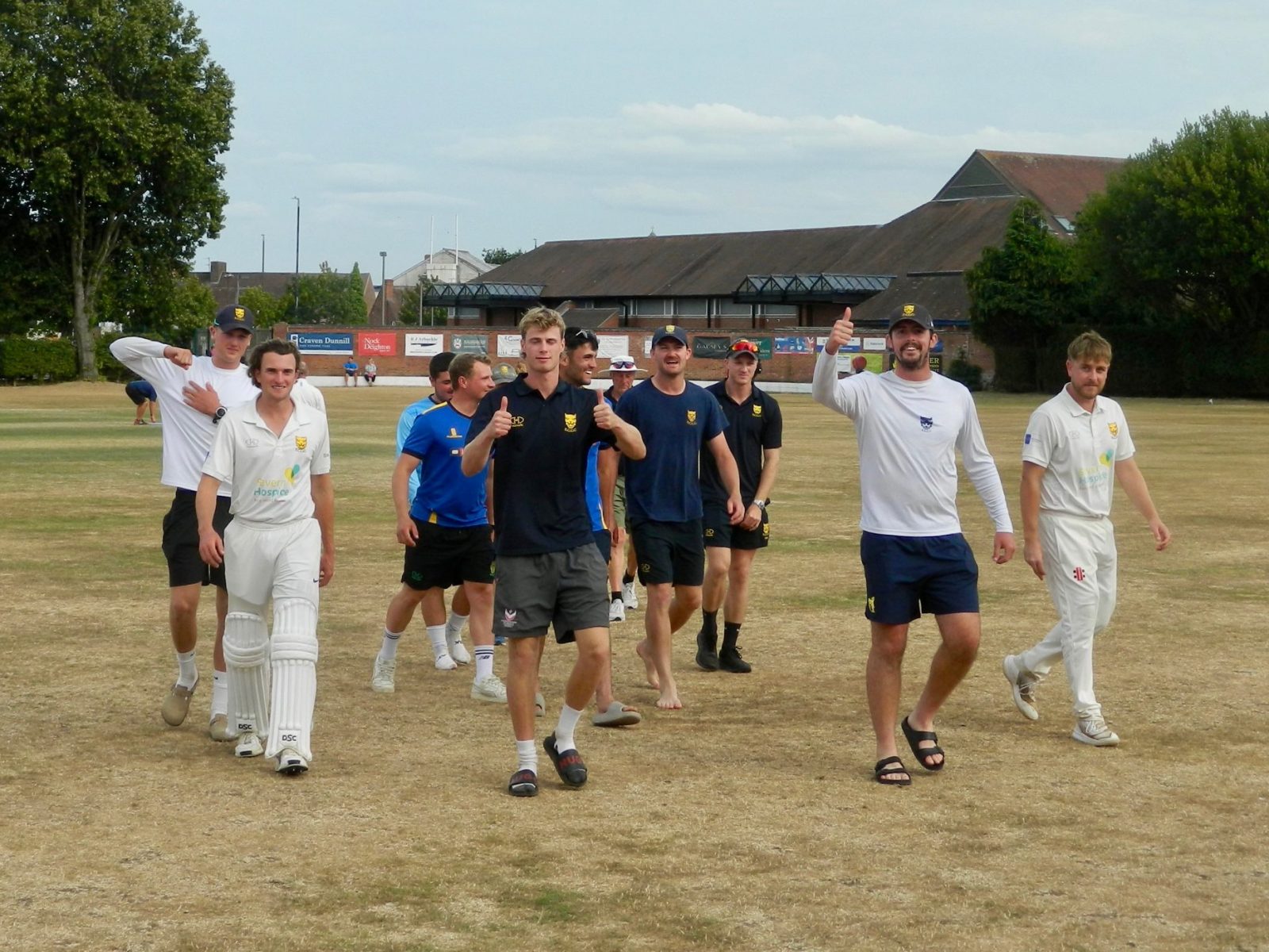 Shropshire players are all smiles after victory over Wales